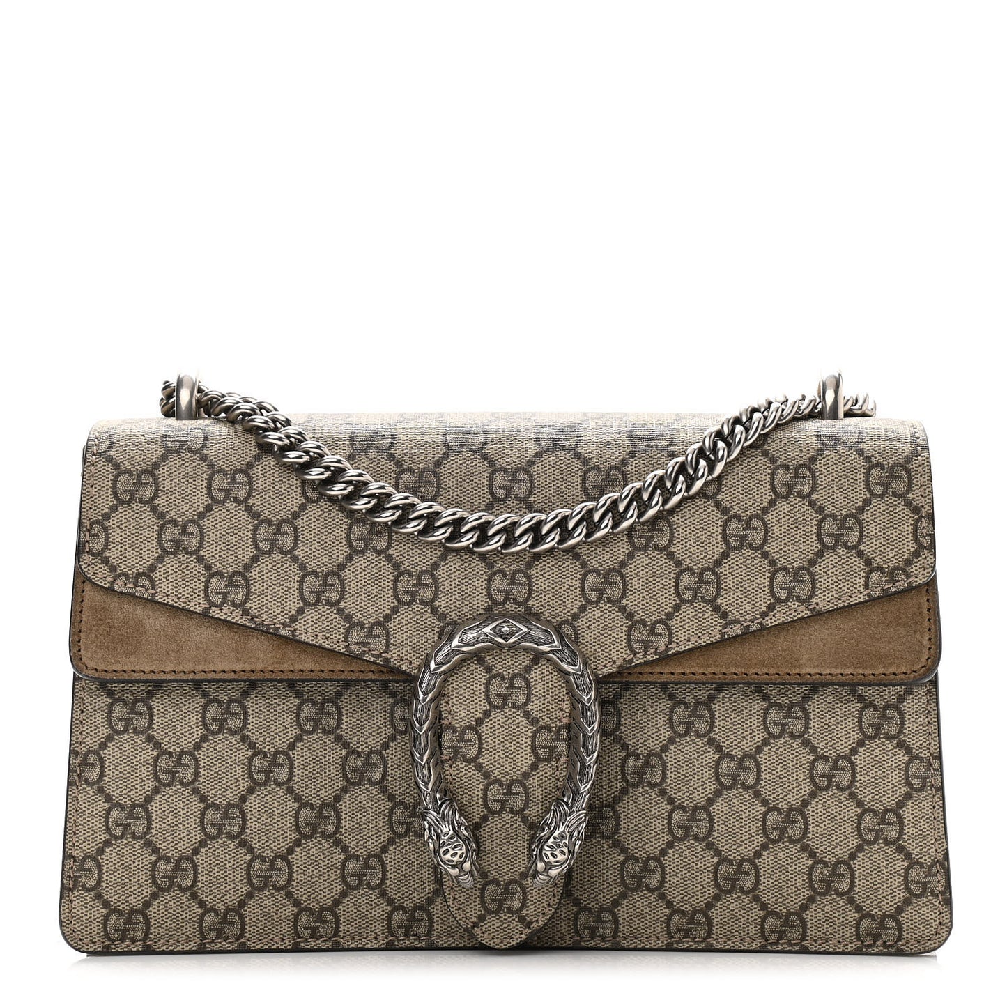 GG Supreme Monogram Small Dionysus Shoulder Bag Taupe
