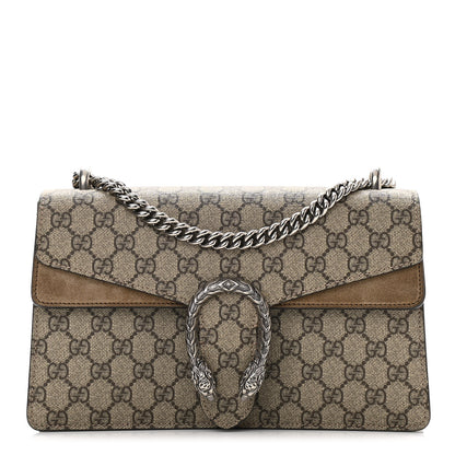 Gucci GG Supreme Monogram Small Dionysus Shoulder Bag Taupe 1 of 10