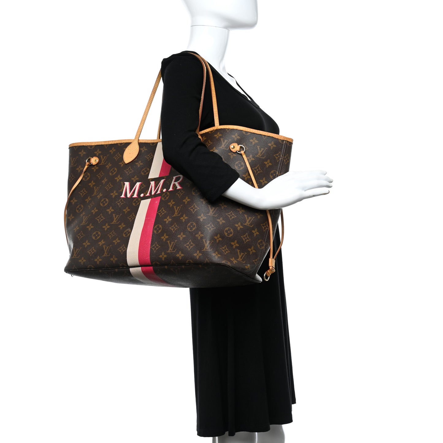 Monogram My LV Heritage Neverfull GM Rouge White