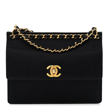 Chanel Satin Mini Flap Black 1 of 10