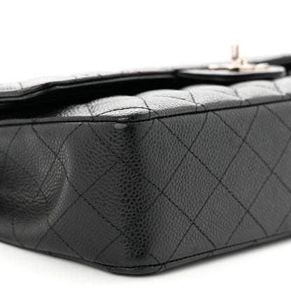 Chanel Caviar Quilted Medium Double Flap Black 9 of 12