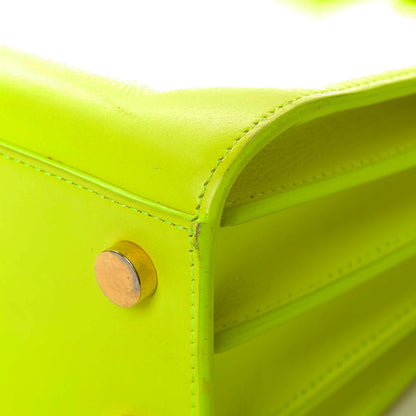 Saint Laurent Calfskin Nano Sac De Jour Neon Yellow 22 of 24