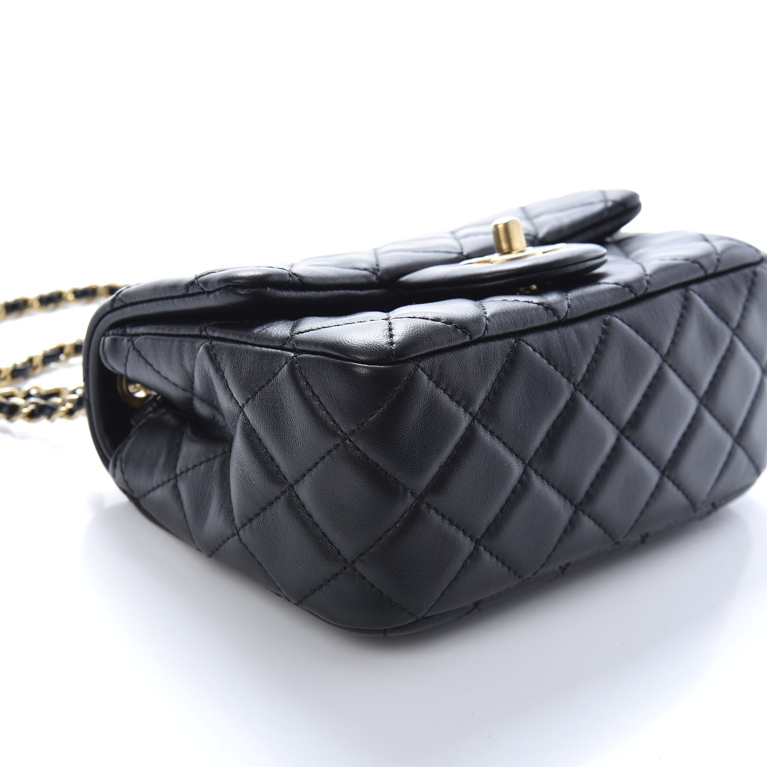 Chanel Lambskin Quilted Mini Pearl Crush Flap Black 7 of 8