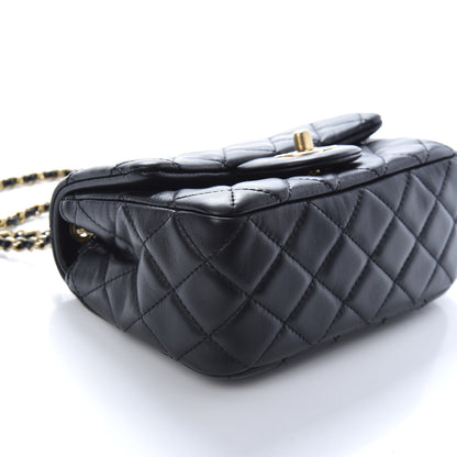 Chanel Lambskin Quilted Mini Pearl Crush Flap Black 7 of 8