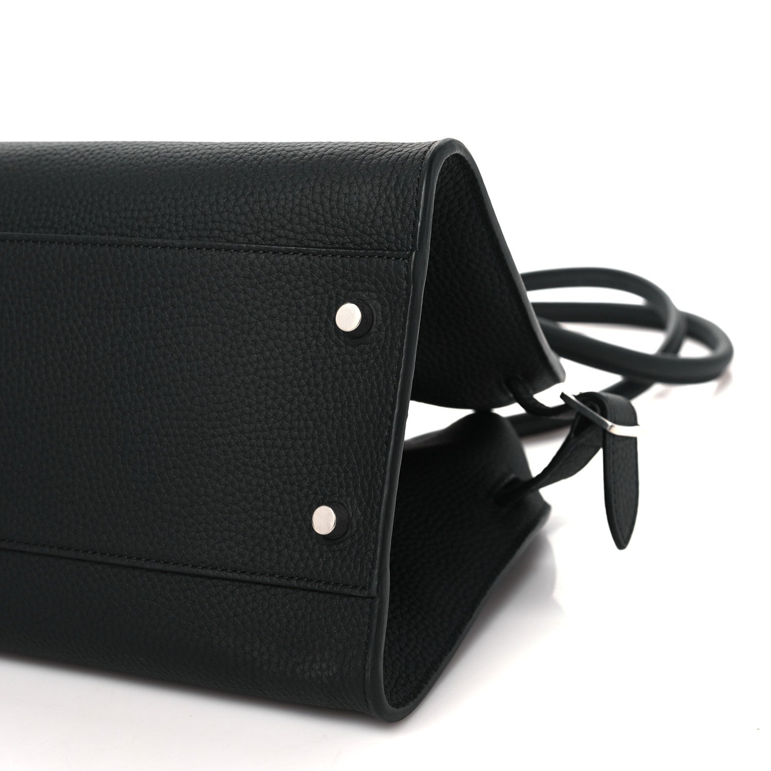 The Row Grained Calfskin Margaux Shoulder 12 Black 9 of 9