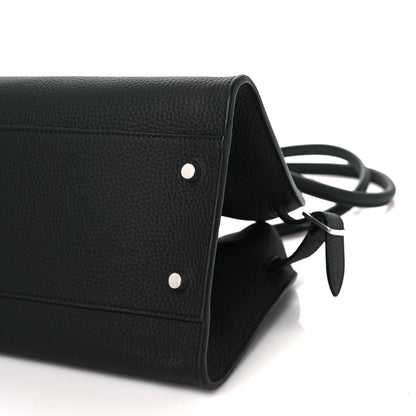 The Row Grained Calfskin Margaux Shoulder 12 Black 9 of 9