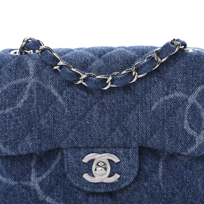Chanel Denim CC Quilted Mini Square Flap Blue 10 of 10