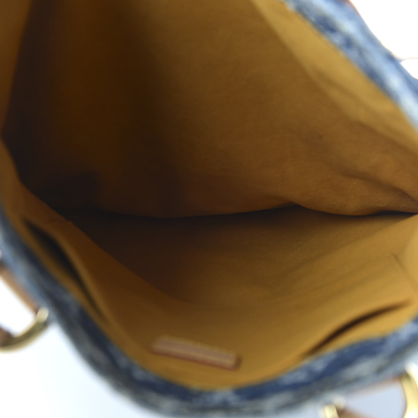 Monogram Denim Sac Plat Blue