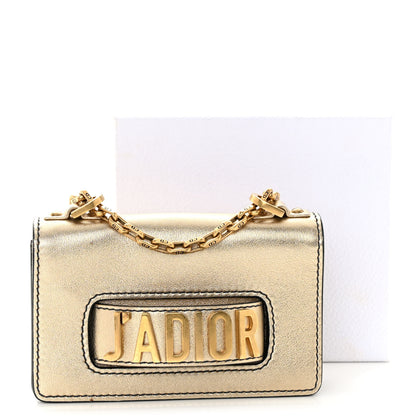 Christian Dior Metallic Calfskin J'Adior Mini Chain Flap Bag Gold 11 of 11