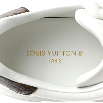 Louis Vuitton Lambskin Embossed Monogram Time Out Sneakers 38.5 White 7 of 9