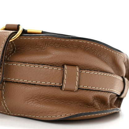 Chloe Grained Calfskin Small Marcie Saddle Bag Nut 11 of 12
