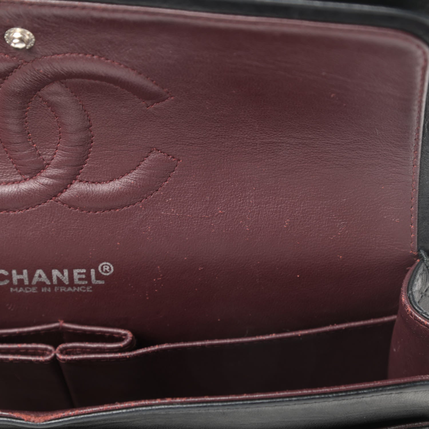 Chanel Lambskin Quilted Medium Double Flap Black 11 of 19