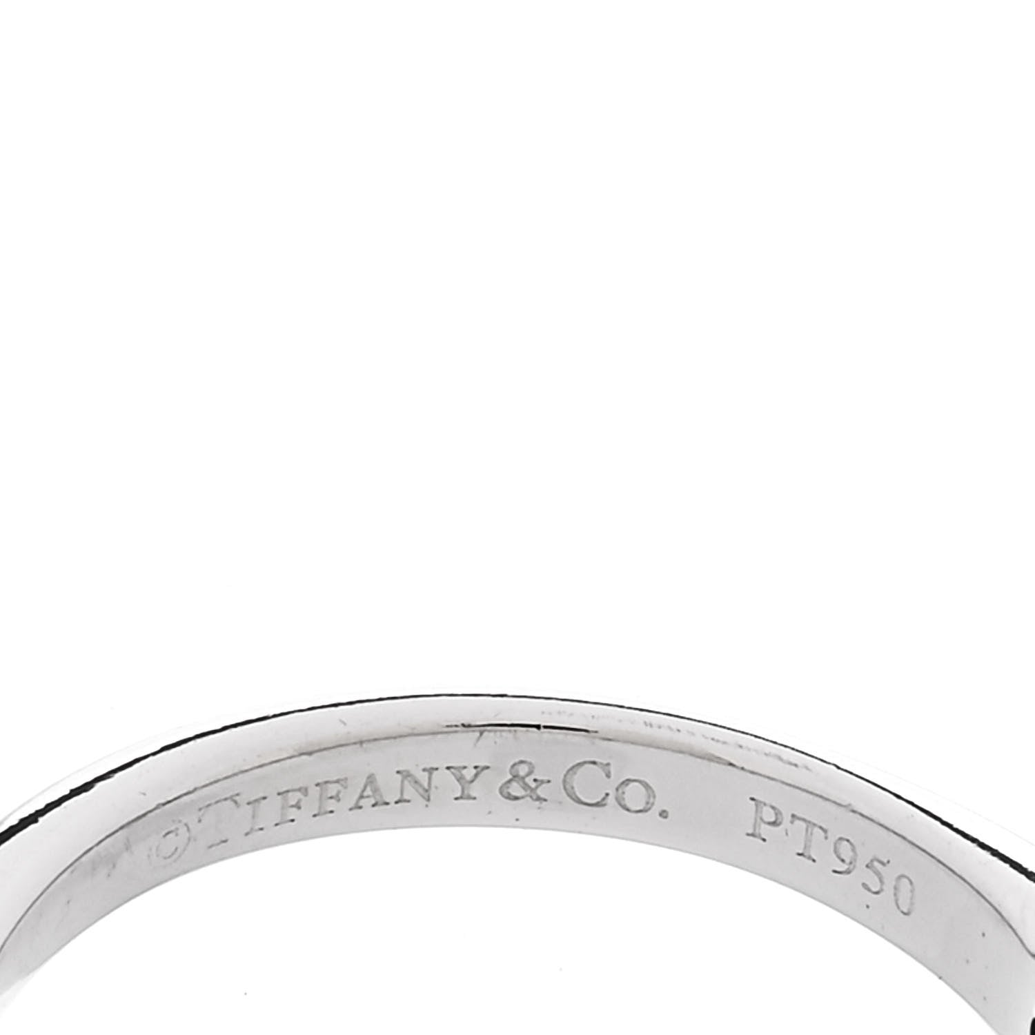 Tiffany Platinum Diamond .64ct Solitaire Engagement Ring 49 4.75 5 of 6