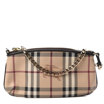 Burberry Haymarket Check Clara Pochette Chocolate 1 of 10