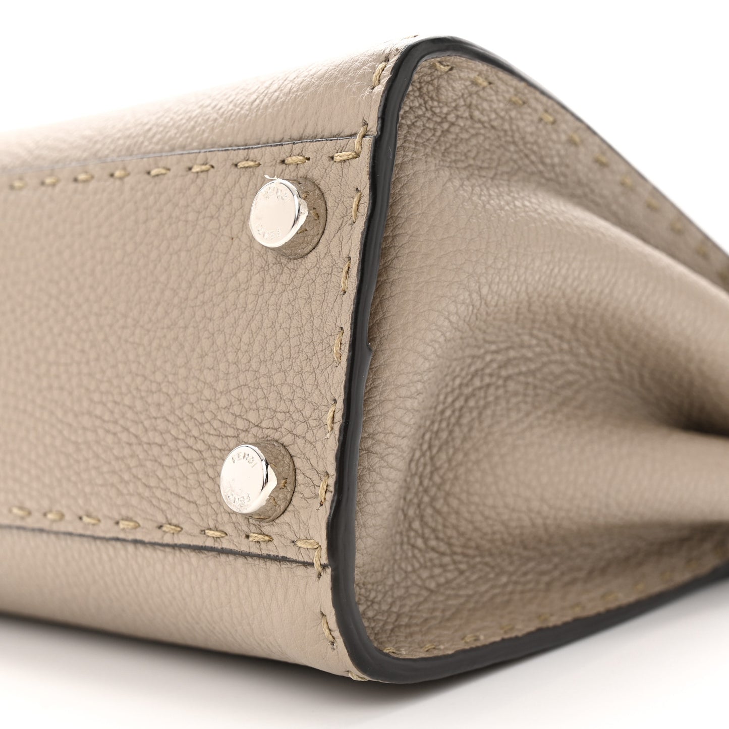 Cuoio Romano Snakeskin Selleria Mini Peekaboo Iconic Satchel Corda White