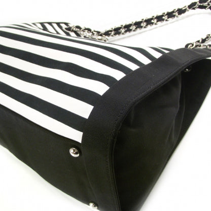 Chanel CC Striped Large Shopping Tote 5 of 12