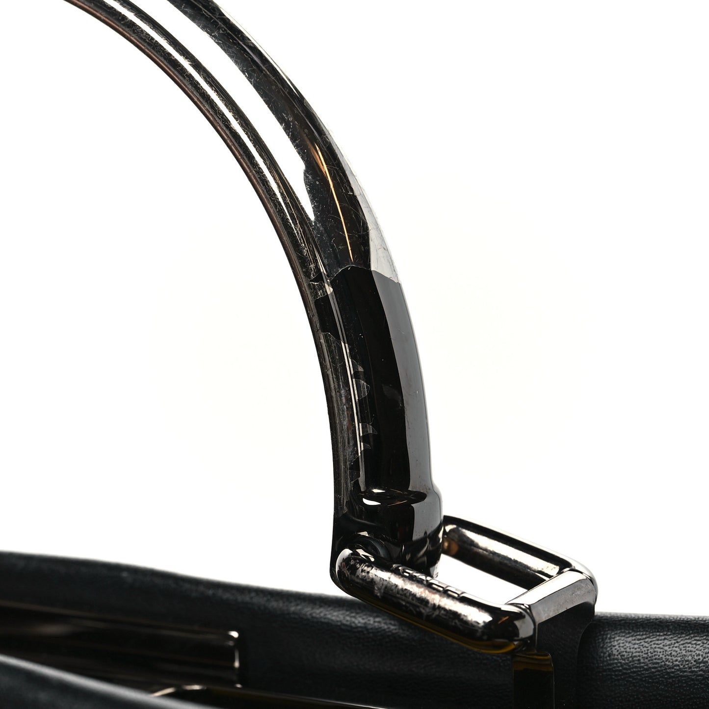 Nappa FF Mini Peekaboo Iconic Satchel Black Sunflower