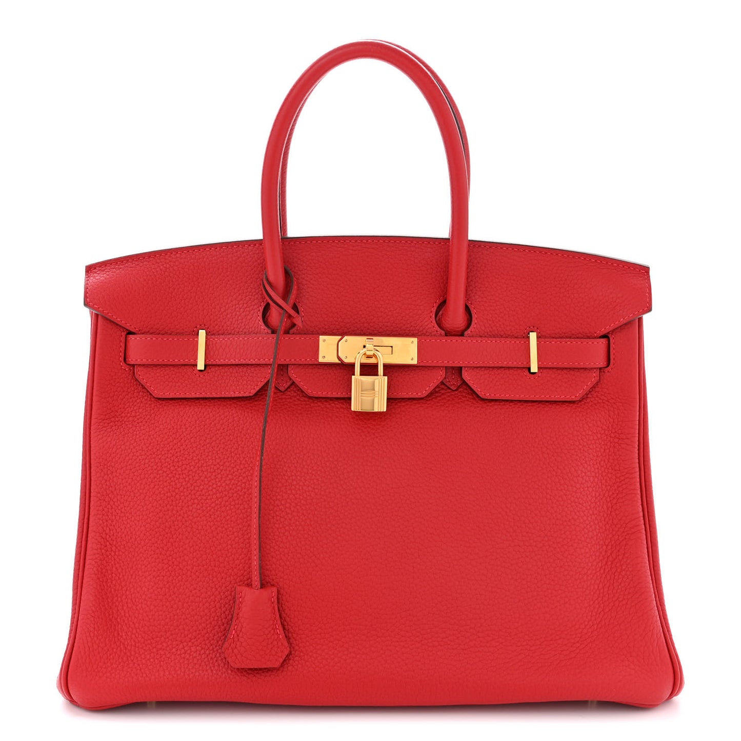 Taurillon Clemence Birkin 35 Rouge Casaque