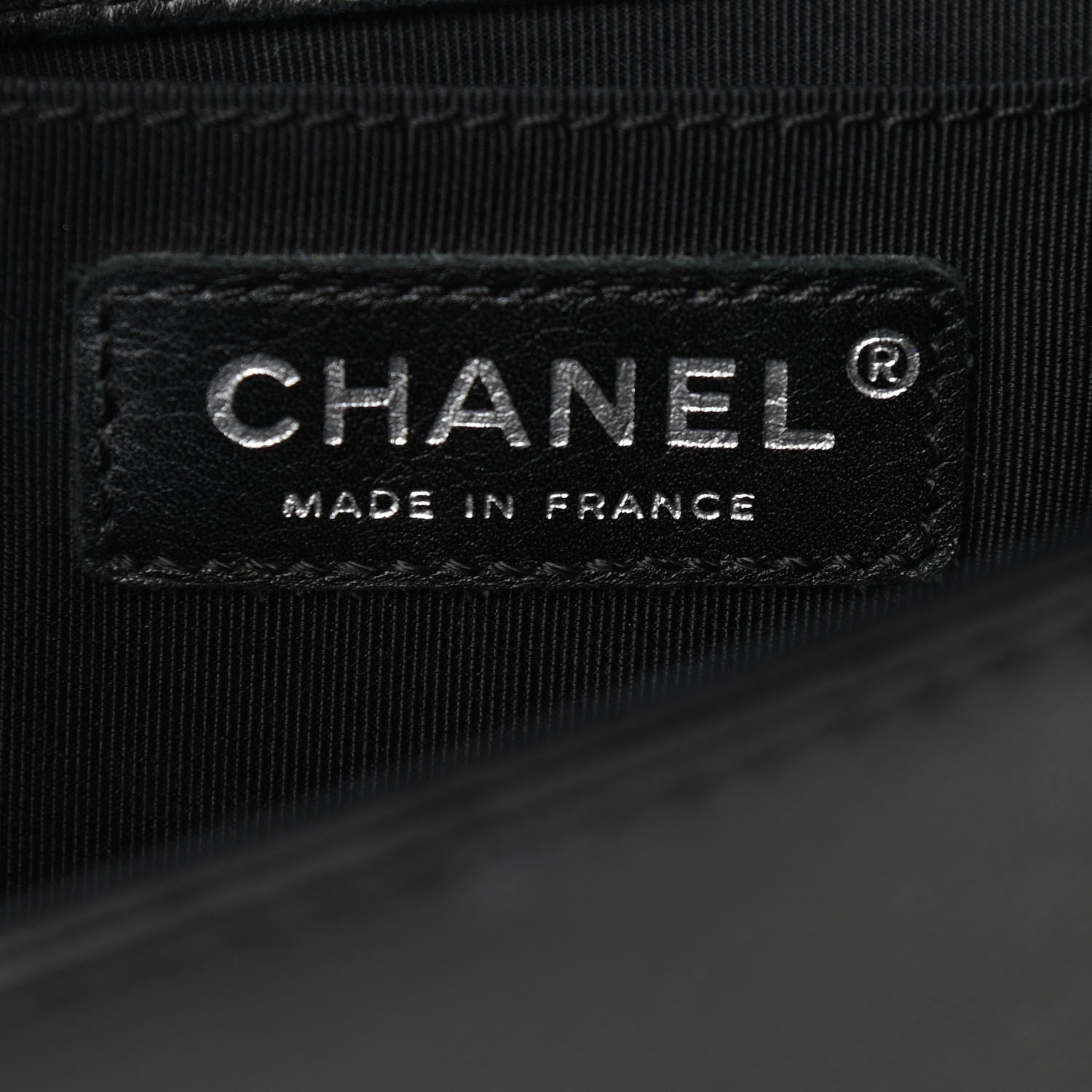 Chanel Lambskin Quilted Medium Boy Flap Black Blue 6 of 11