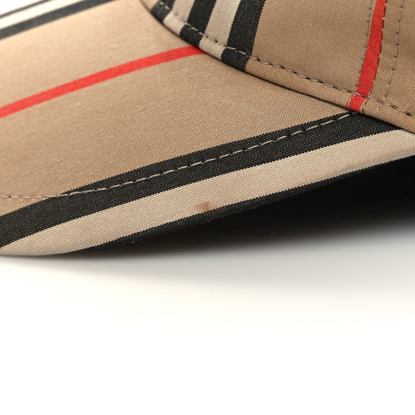 Cotton Vintage Check Monogram Baseball Hat S Archive Beige