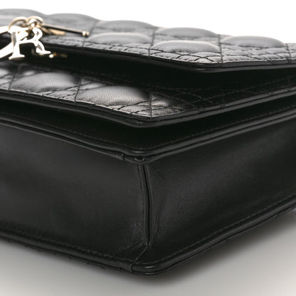 Christian Dior Lambskin Cannage Miss Dior Top Handle Bag Black 9 of 9