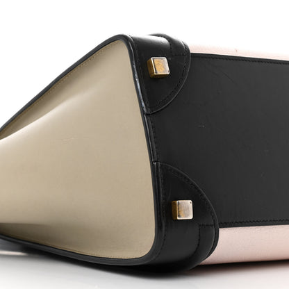Celine Goatskin Smooth Calfskin Micro Tri-Color Luggage Olive 9 of 10