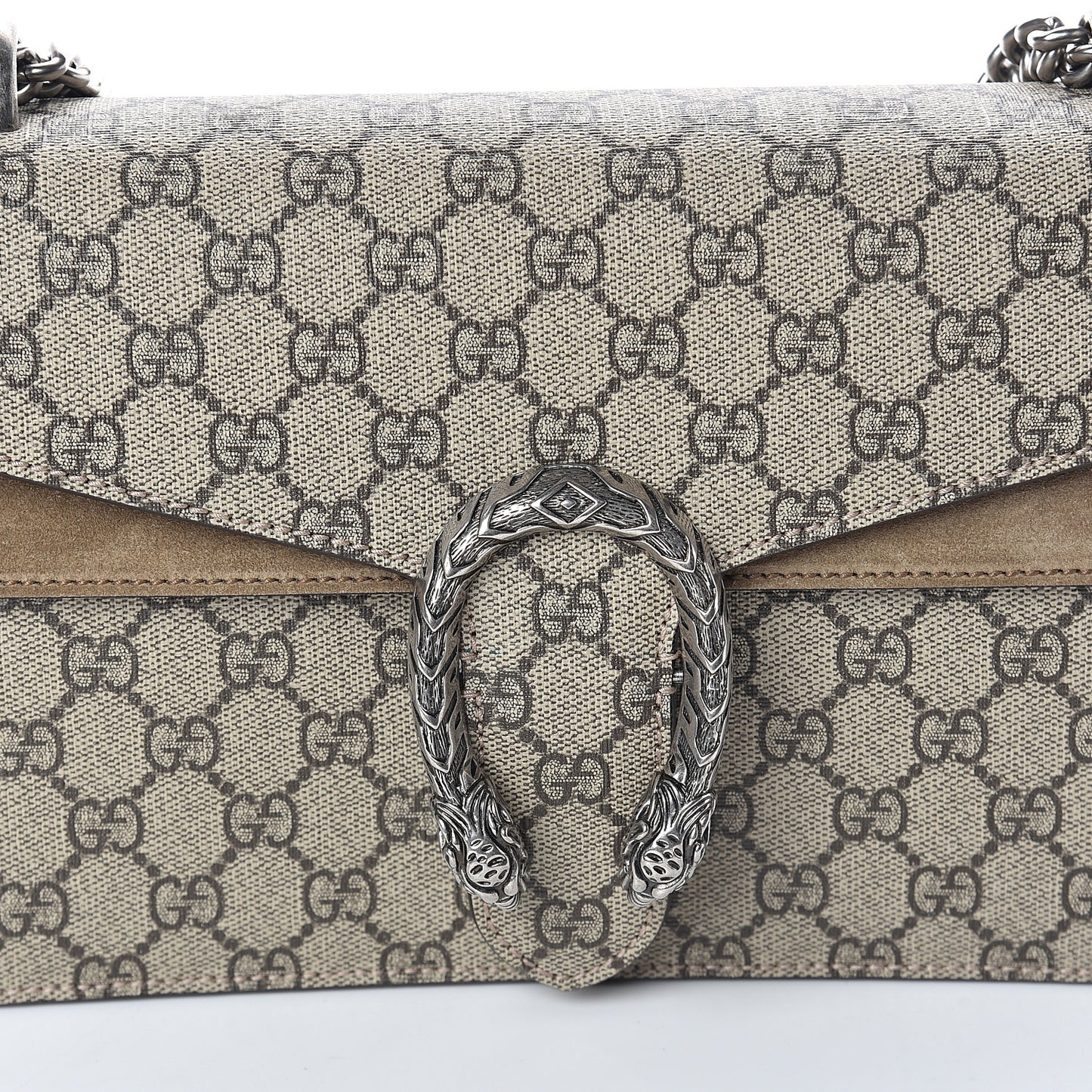 GG Supreme Monogram Small Dionysus Shoulder Bag Taupe
