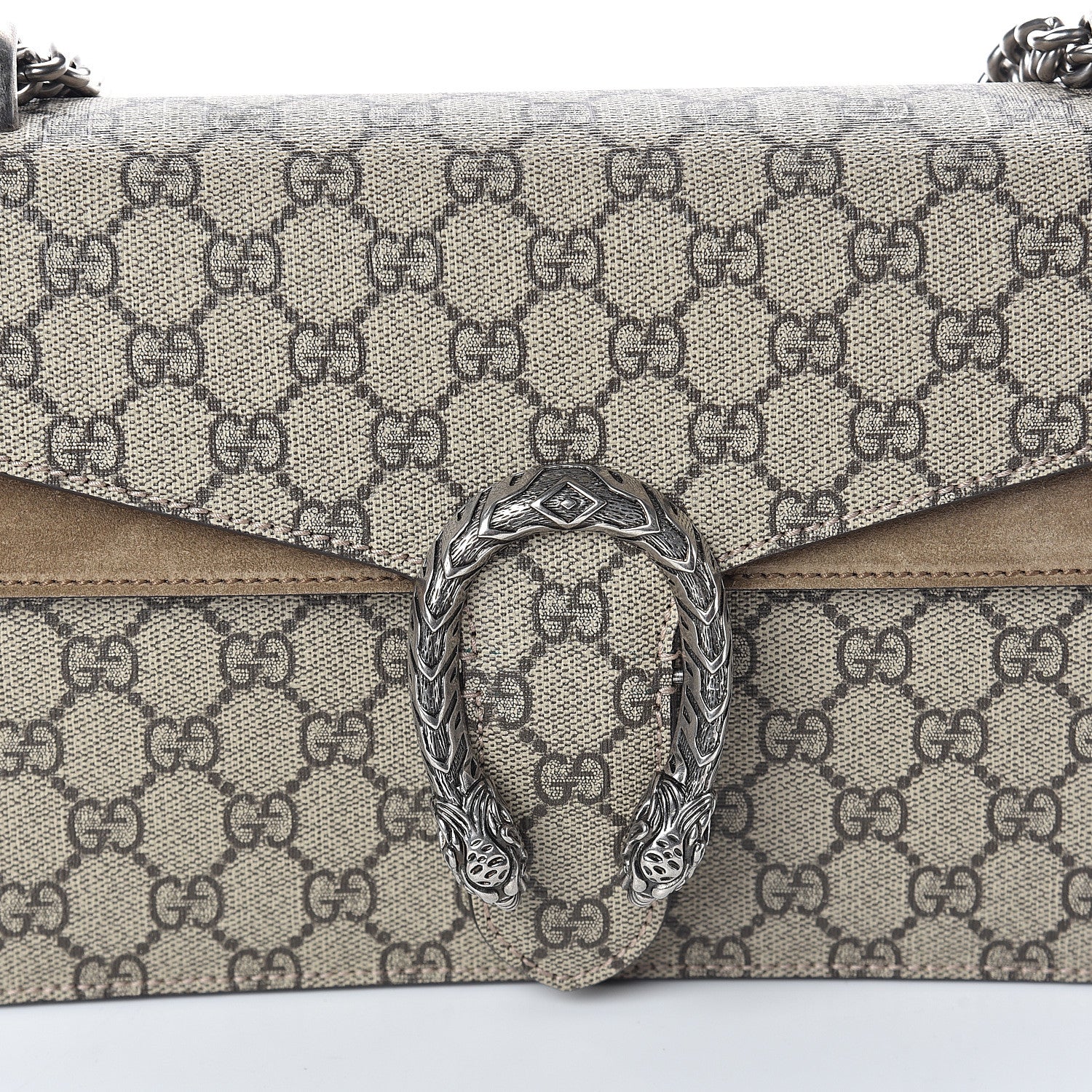 Gucci GG Supreme Monogram Small Dionysus Shoulder Bag Taupe 6 of 8