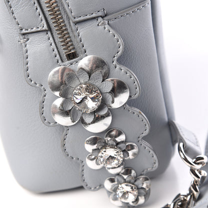 Fendi Vitello Dolce Crystal Flowerland Croc Tail Mini Backpack Grey 17 of 20