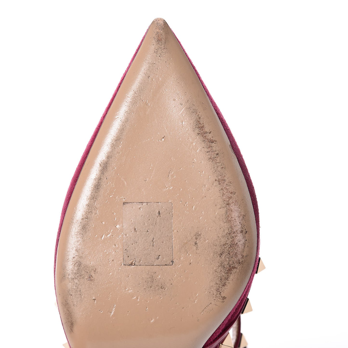 Suede Rockstud Ankle Strap Pumps 40 Camelia