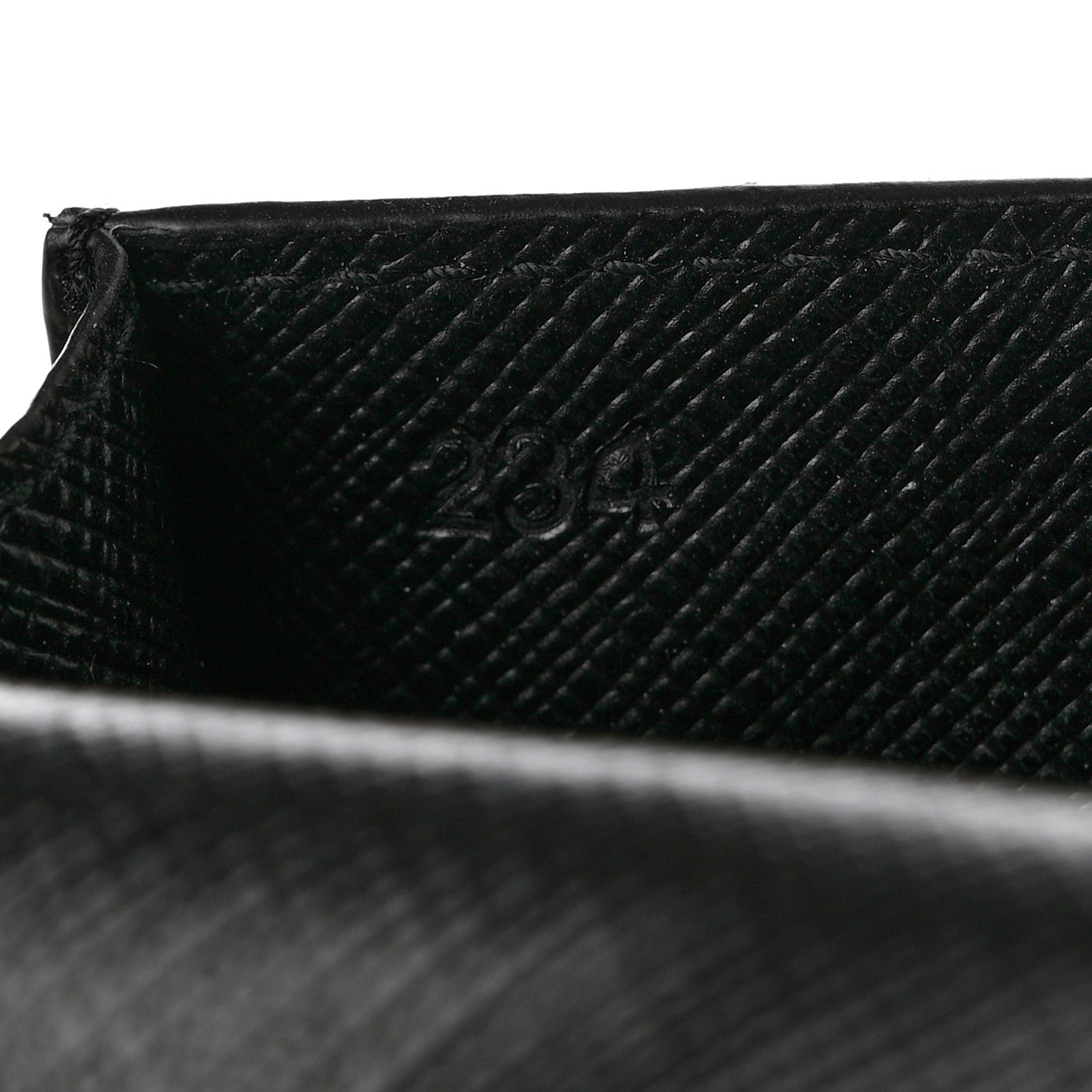 Prada Saffiano Triangle Card Holder On Strap Black 7 of 8