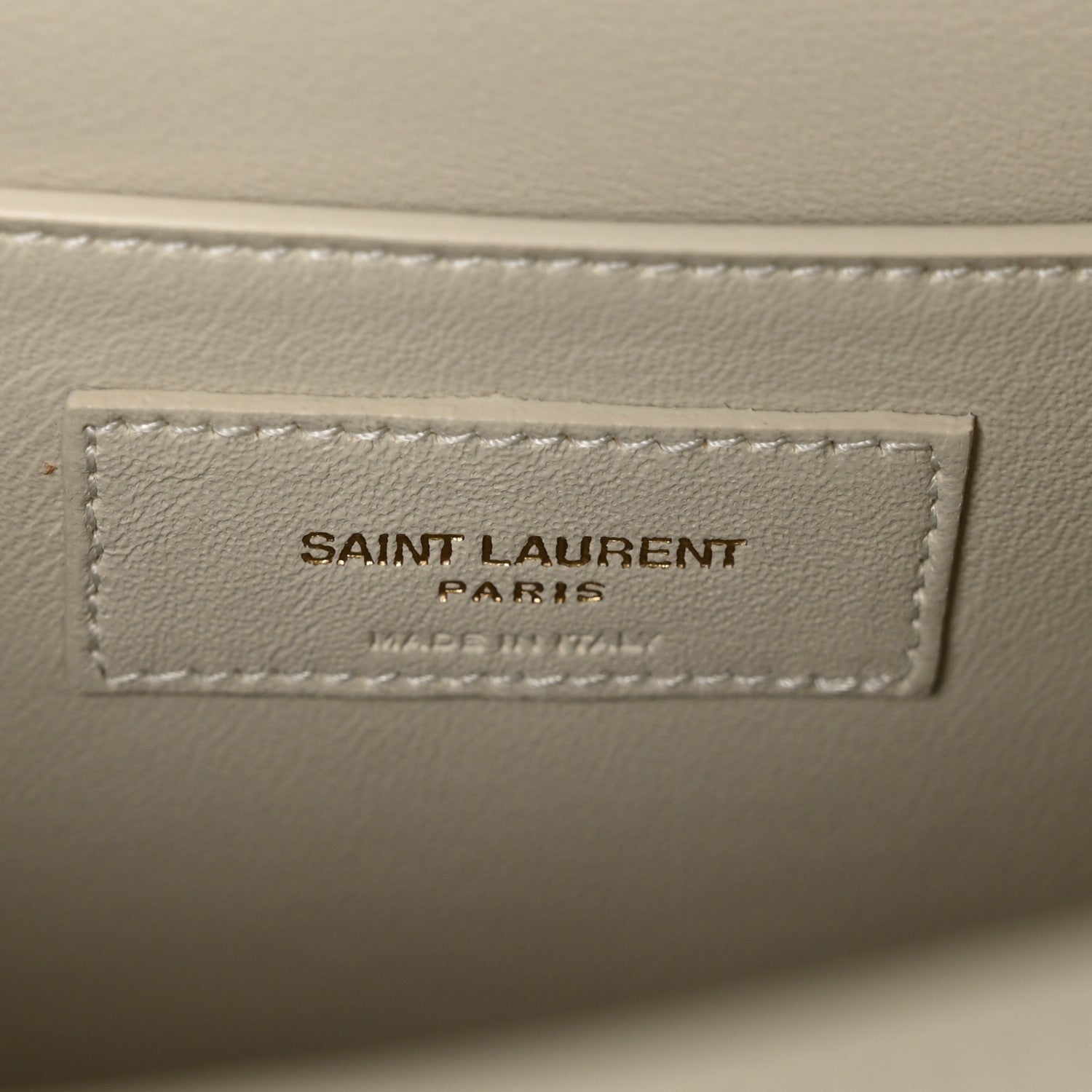 Saint Laurent Smooth Calfskin Manhattan Shoulder Bag Ivory 6 of 11