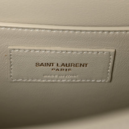Saint Laurent Smooth Calfskin Manhattan Shoulder Bag Ivory 6 of 11