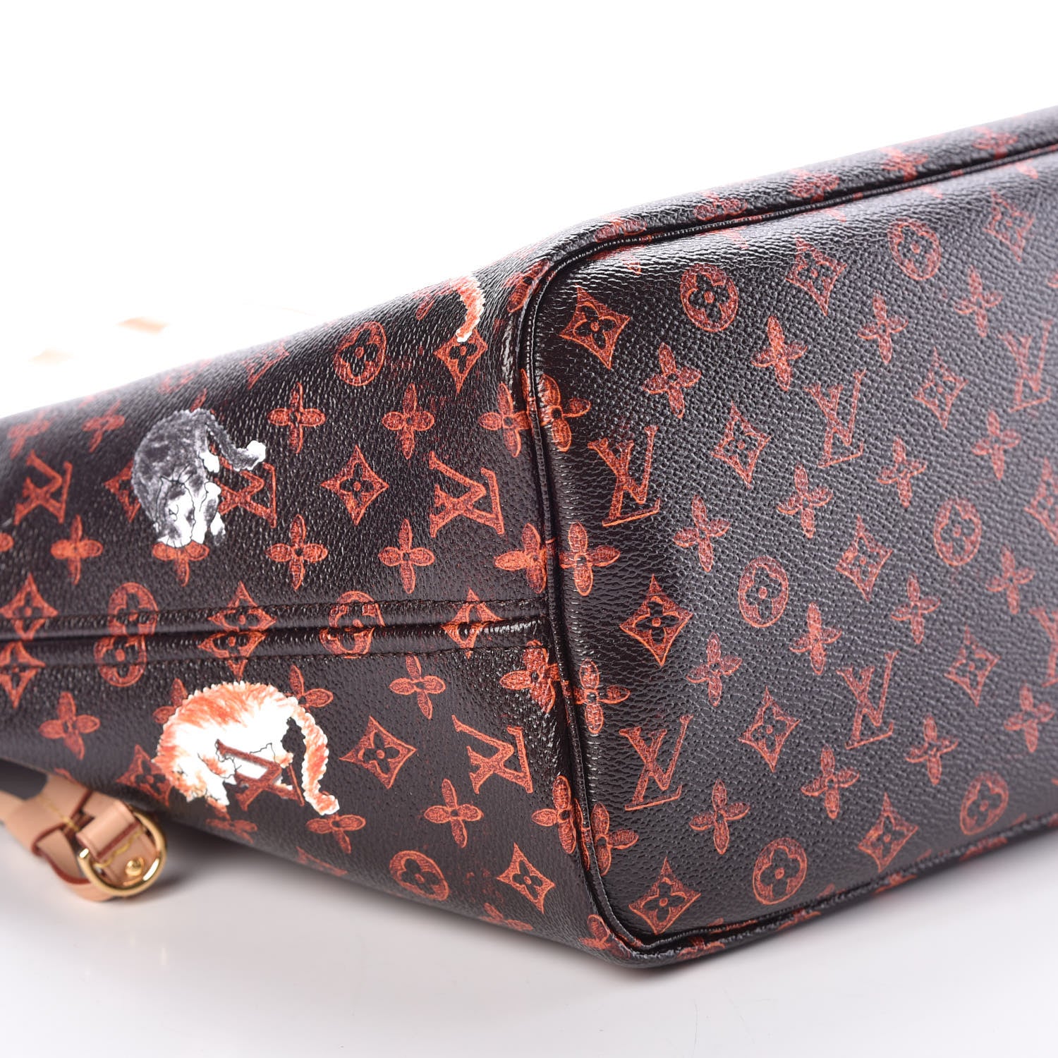 Louis Vuitton Catogram Neverfull MM Marron 9 of 11
