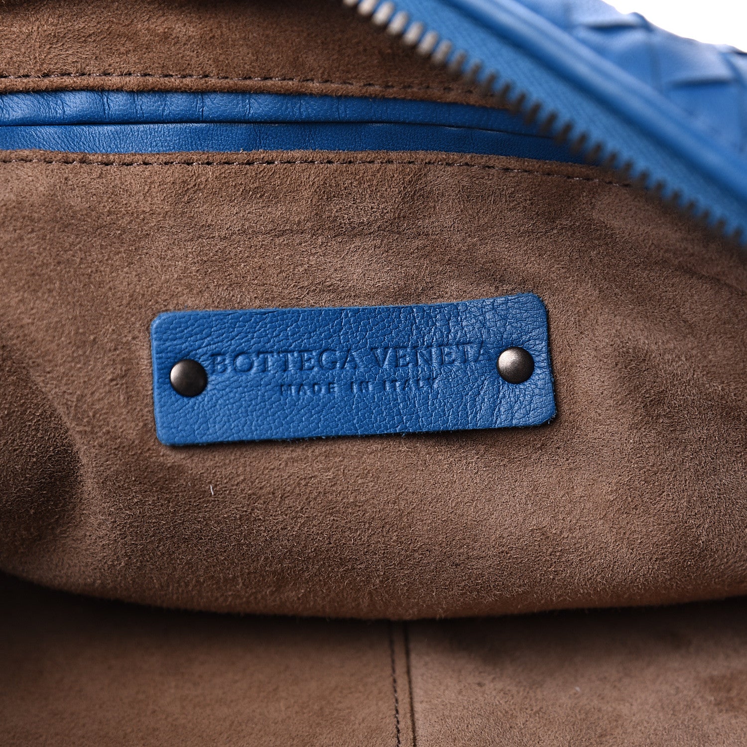 Bottega Veneta Nappa Intrecciato Nodini Crossbody Messenger Blue 5 of 9