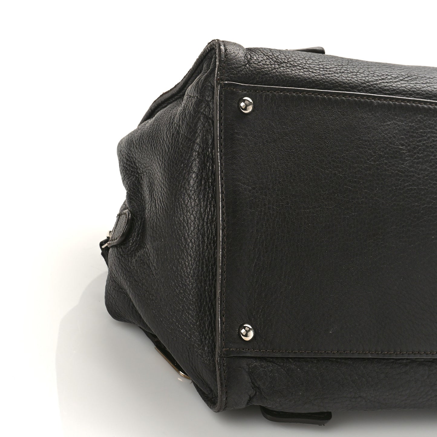 Calfskin Bolt Bowler Black