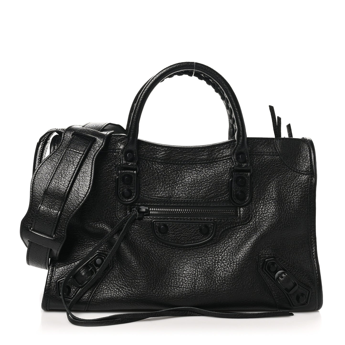 Chevre Black Metallic Edge Hardware S City Black