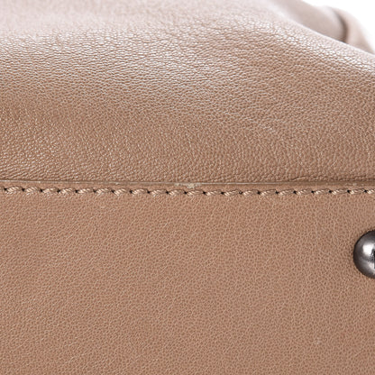Fendi Goatskin Watersnake Large Peekaboo Iconic Satchel Taupe Phard 13 of 19