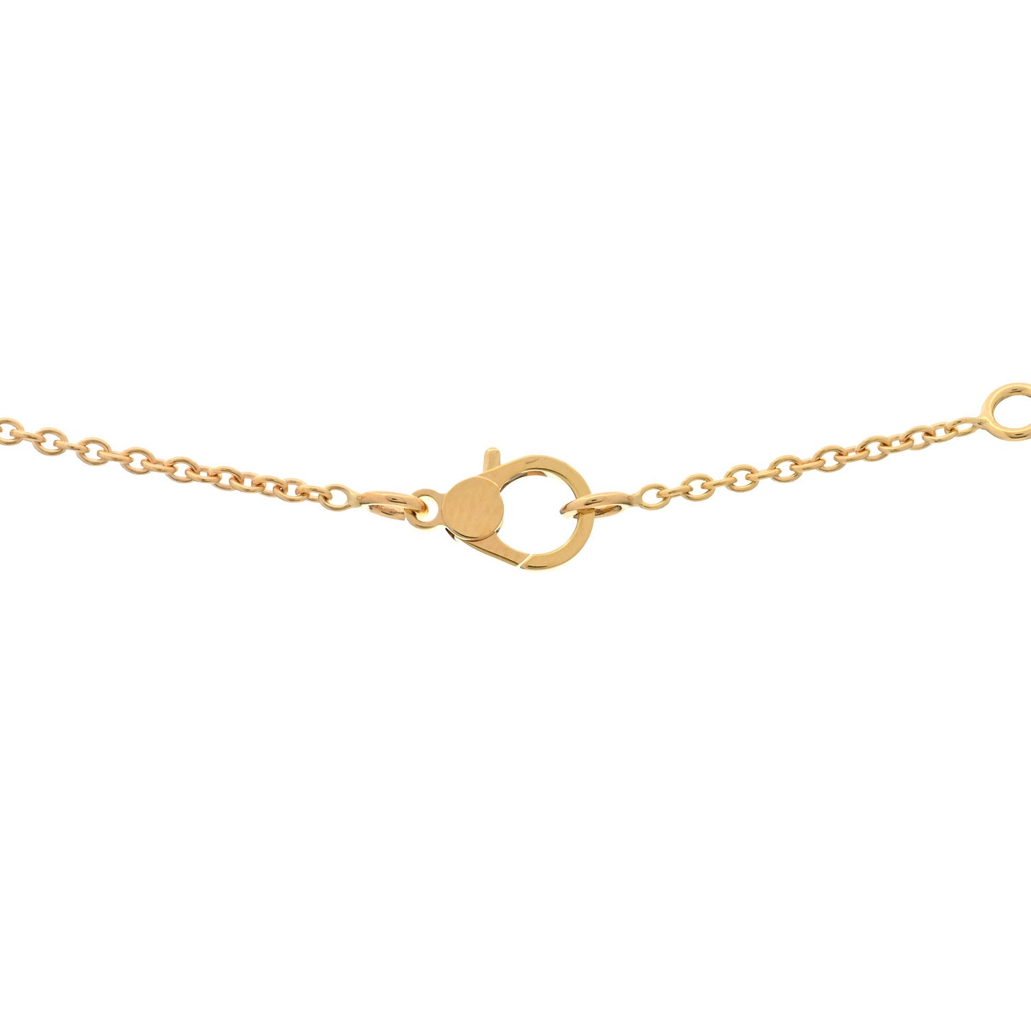 Hermes 18K Rose Gold Diamond Finesse Pendant Necklace 3 of 3
