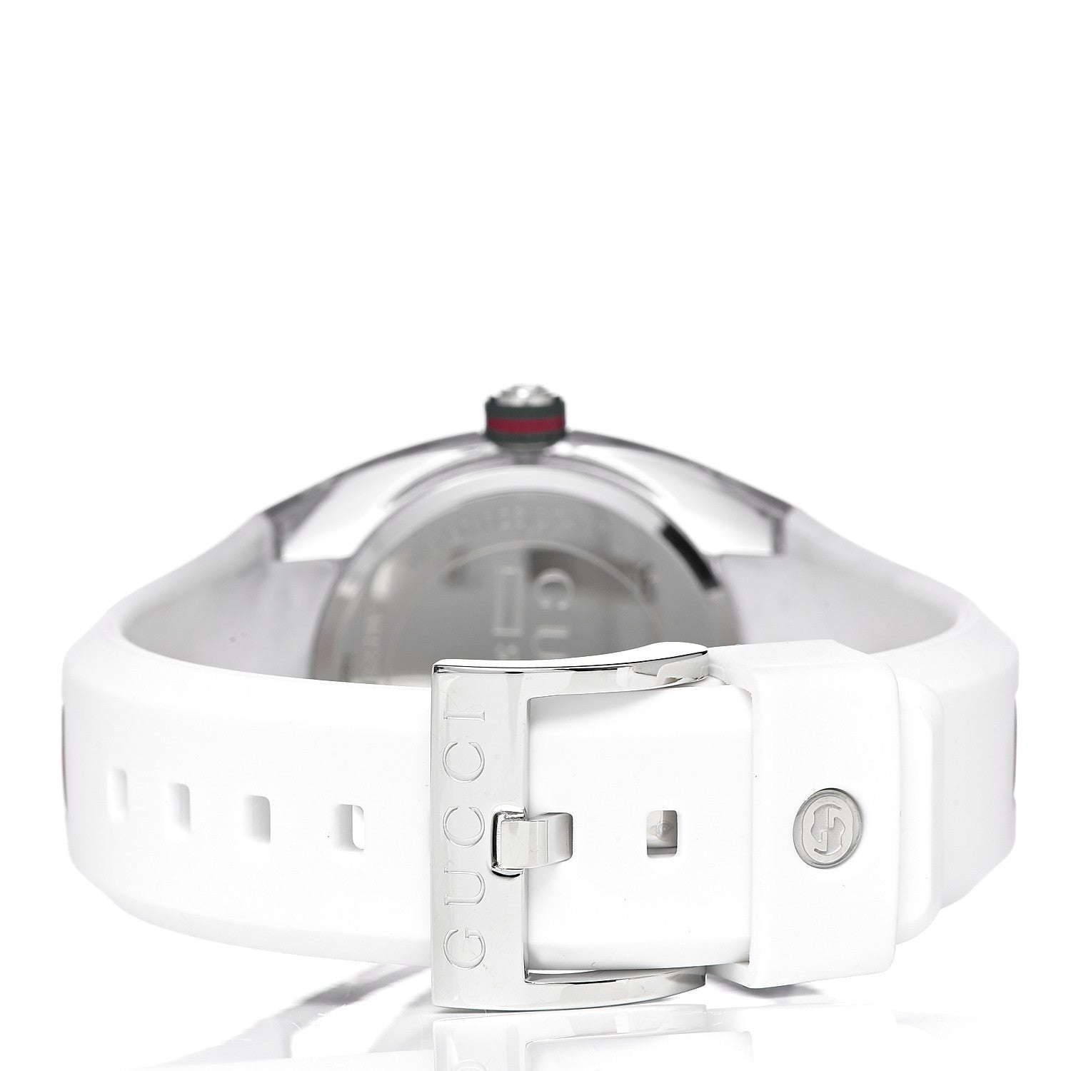 Gucci Stainless Steel Rubber 36mm Sync Web Quartz Watch 4 of 8