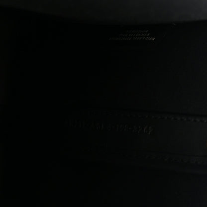 Fendi Glazed Fabric Vitello Century FF 1974 Stamp Patch Mini Peekaboo Defender Cover Mogano Panna Black 8 of 8
