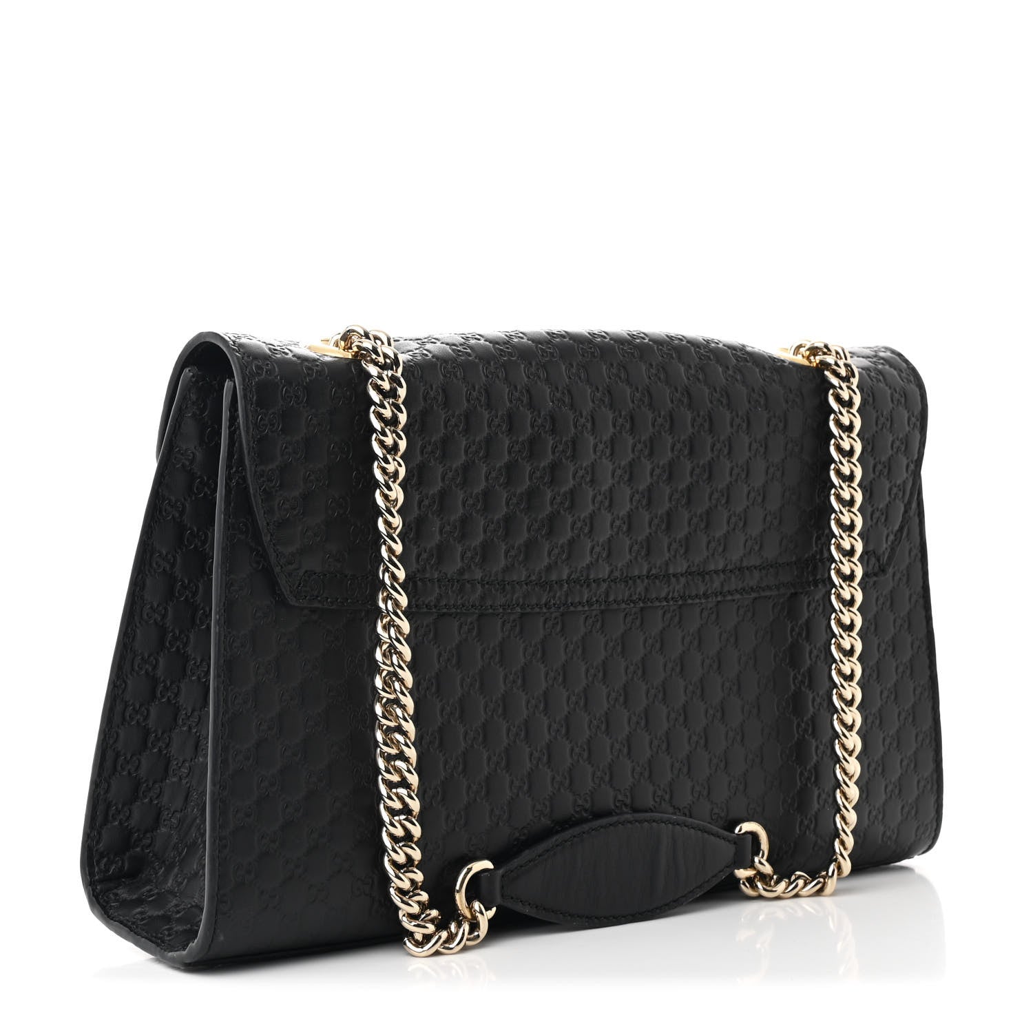 Gucci Microguccissima Medium Emily Chain Shoulder Bag Black 3 of 10