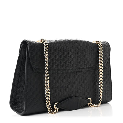 Gucci Microguccissima Medium Emily Chain Shoulder Bag Black 3 of 10