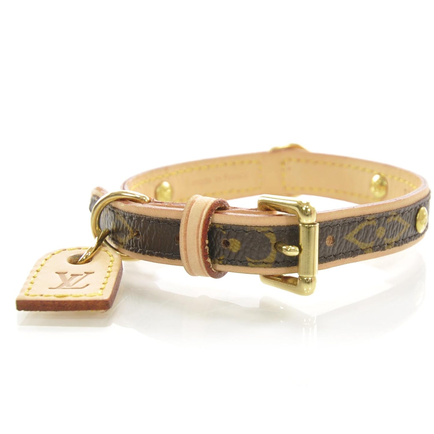 Monogram Baxter Dog Collar PM