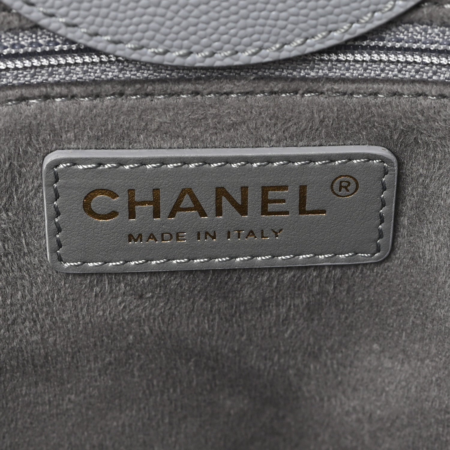 Chanel Caviar Studded Small Deauville Tote Grey 6 of 10