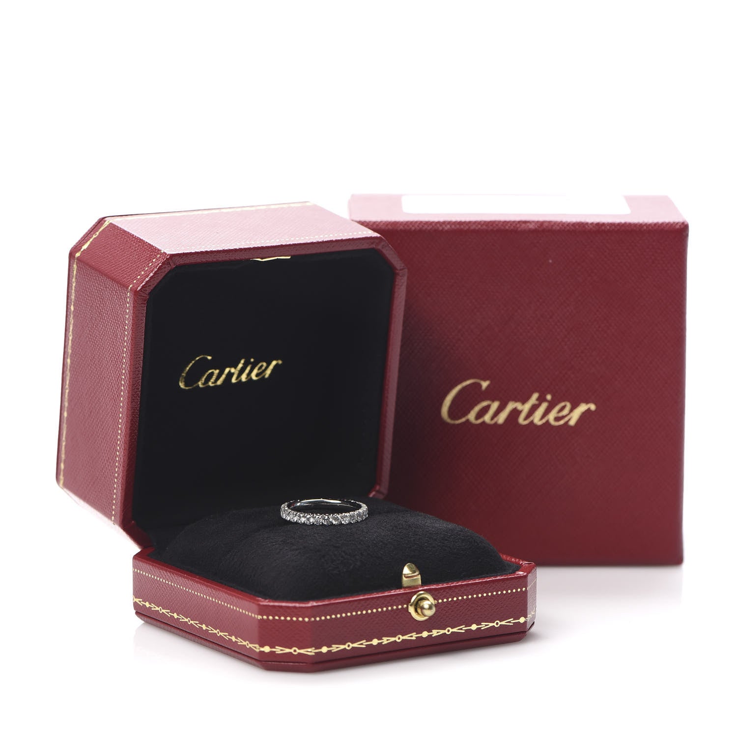 Cartier Platinum Diamond .98ct Eternity Ring 49 4.75 8 of 8