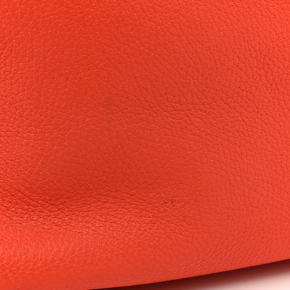 Hermes Taurillon Clemence Victoria II 35 Orange Poppy 15 of 15