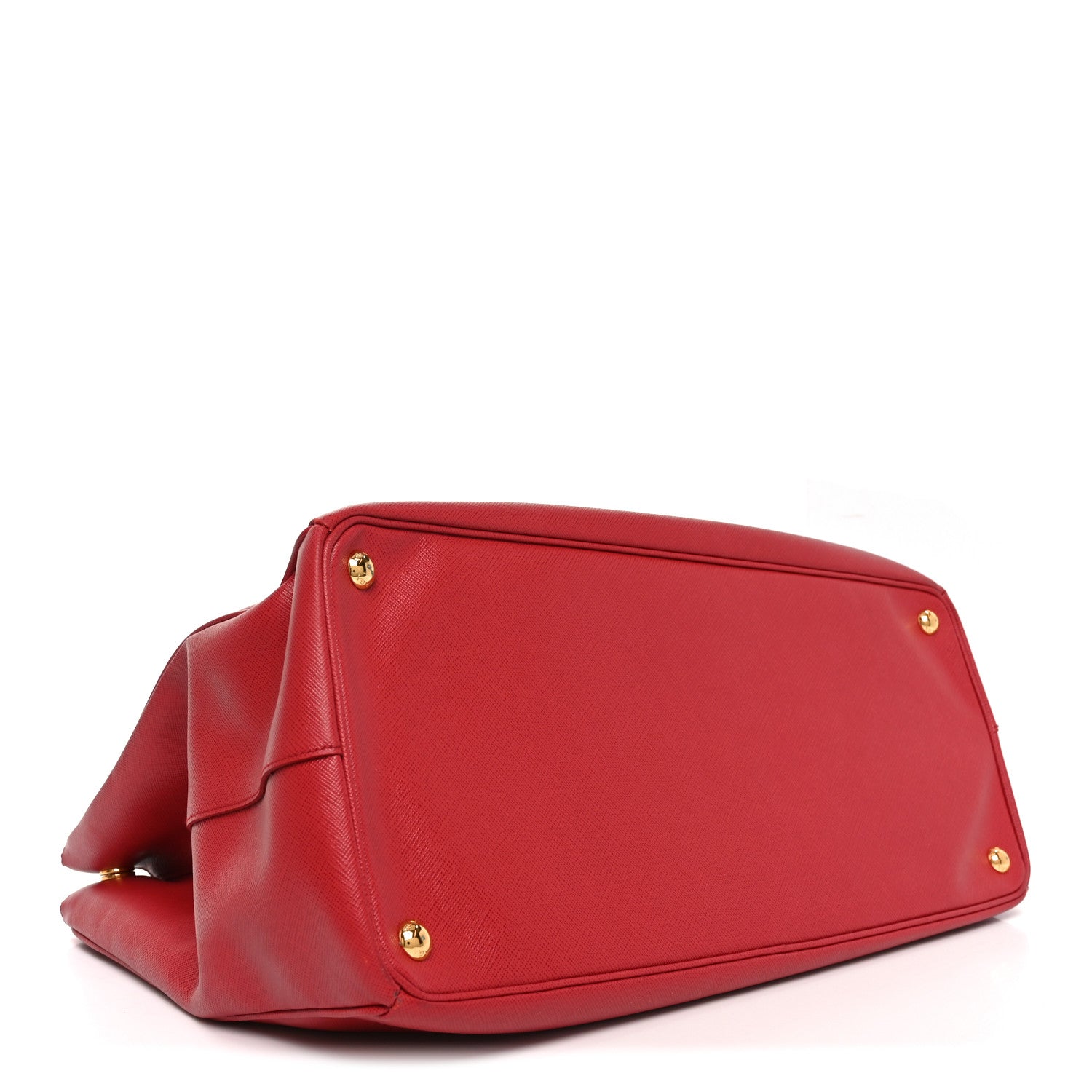Prada Saffiano Lux Extra Large Galleria Double Zip Tote Fuoco 4 of 9