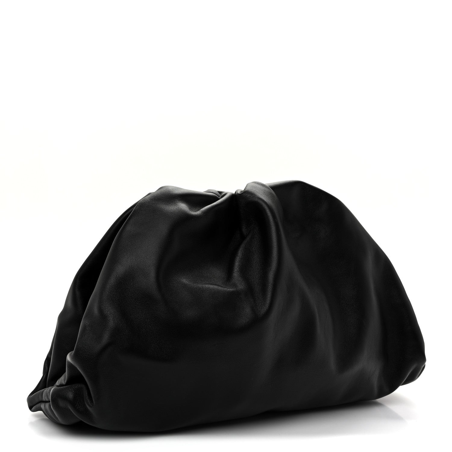 Bottega Veneta Smooth Butter Calf The Pouch Oversized Clutch Black 3 of 10