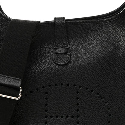 Hermes Taurillon Clemence Evelyne III GM Black 8 of 11